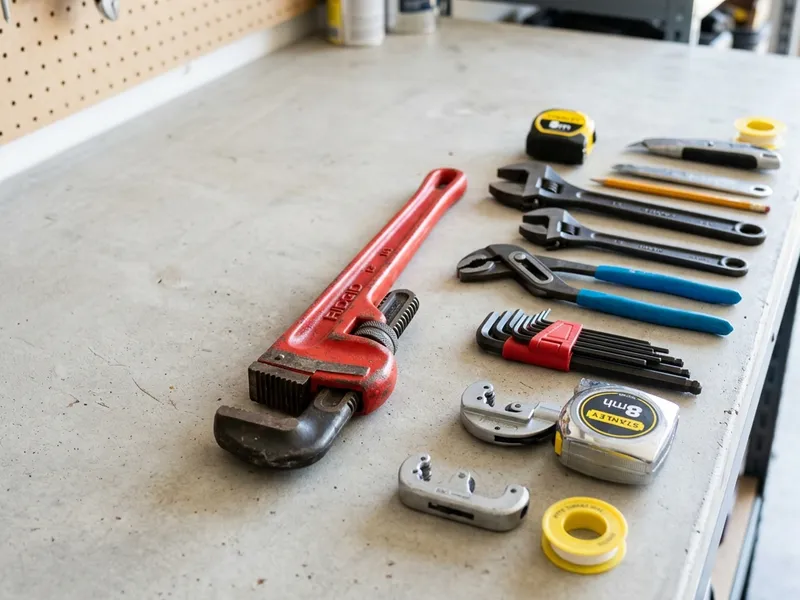 Professional plumbers in Russellville, MO equipped with top-tier tools for residential and commercial plumbing services.